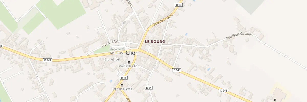 Plan du 1 Rue de la République à Clion