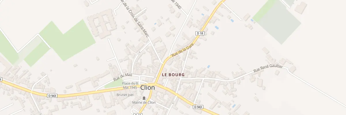 Plan du 14 Rue de la Gare à Clion