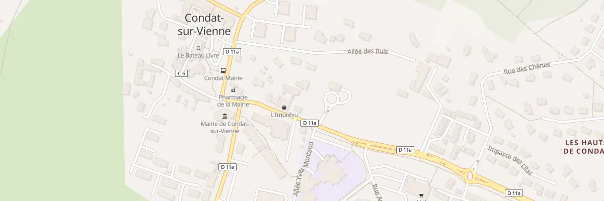 Plan du 9 Rue de la République à Condat-sur-Vienne