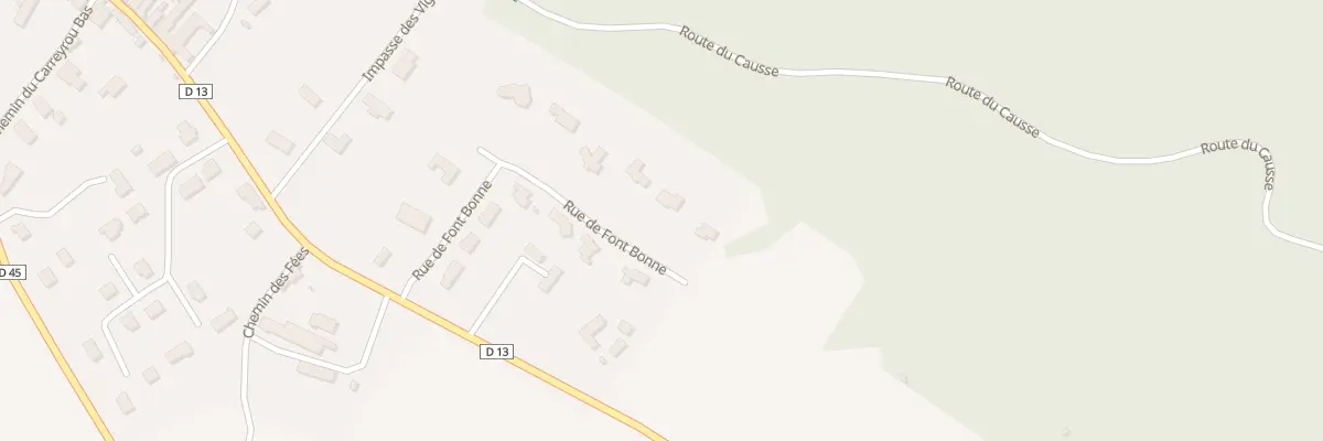 Plan du 142 Rue de Font Bonne à Cazals