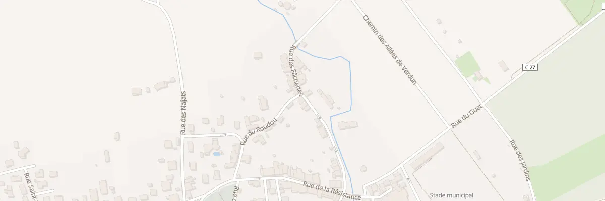 Plan du 6 Rue du Roudou à Verdun-sur-Garonne