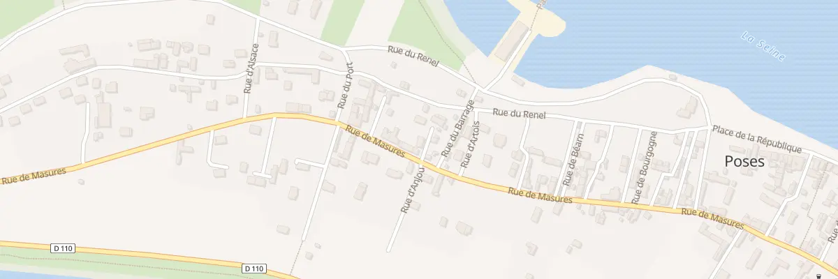 Plan du 1 Rue d’Anjou à Poses