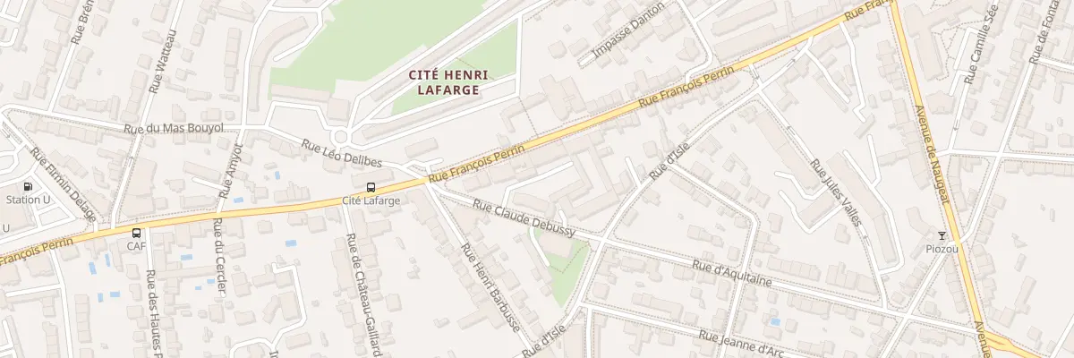 Plan du 207 Rue François Perrin à Limoges