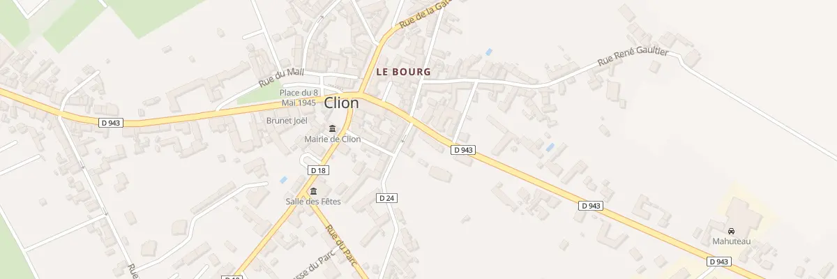 Plan du 8 Rue de la République à Clion
