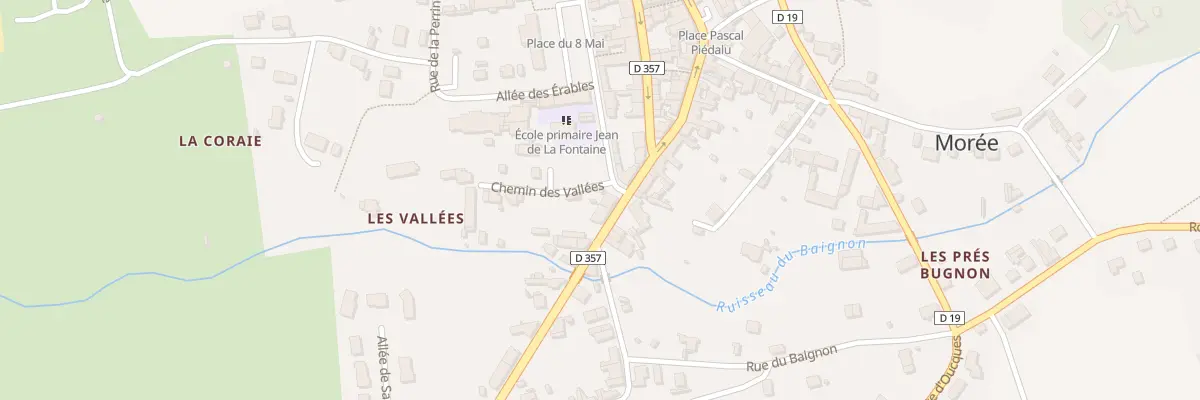 Plan du 5001 Che des Vallées à Morée