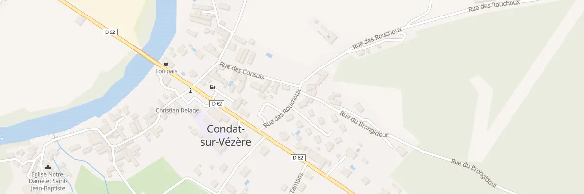 Plan du 43 Les Merigots à Condat-sur-Vézère