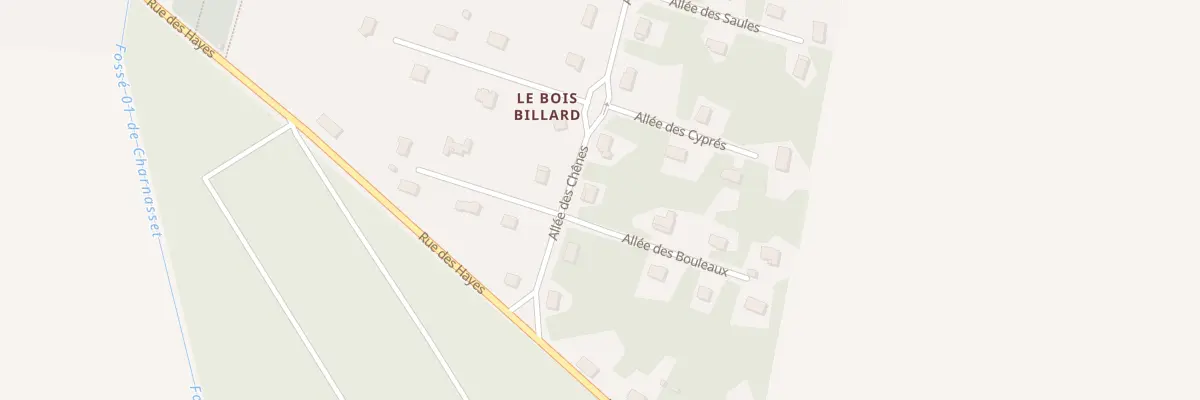 Plan du 13 All de Chenes à Favières