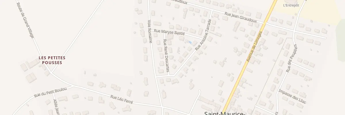 Plan du 5 Rue René Descartes à Saint-Maurice-les-Brousses