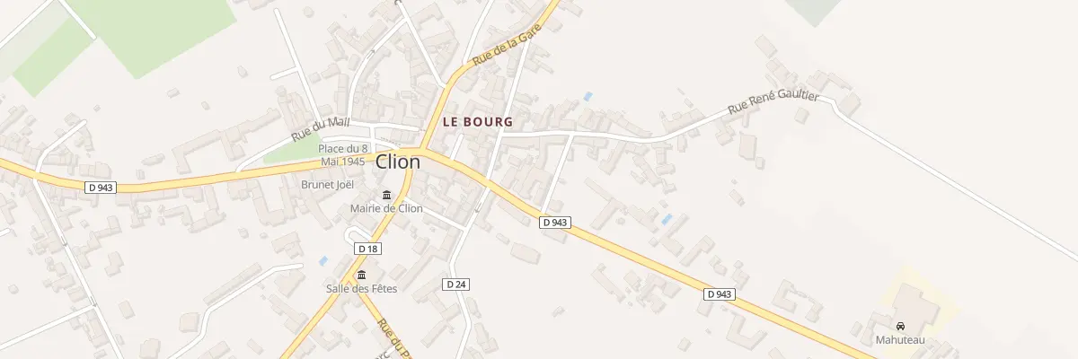 Plan du 9 Rue de la République à Clion