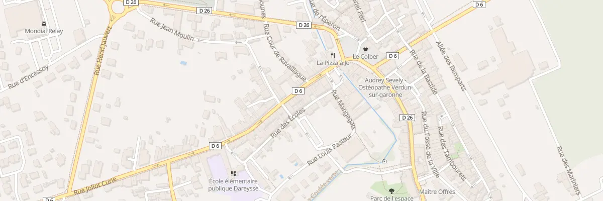 Plan du 17 Rue Joliot Curie à Verdun-sur-Garonne