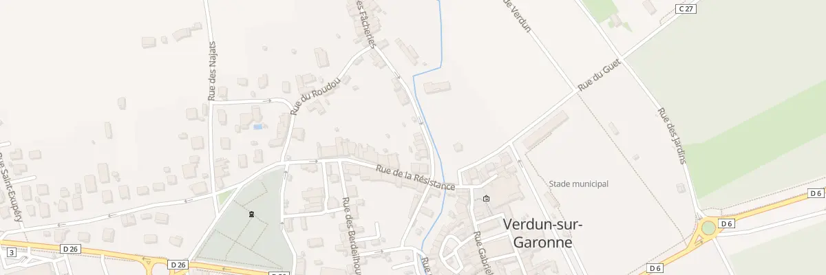 Plan du 7T Rue des Facheries à Verdun-sur-Garonne
