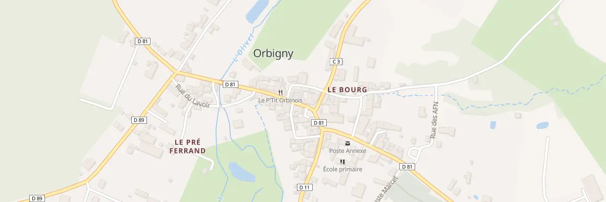 Plan du 4 Rue de l’Olivet à Orbigny