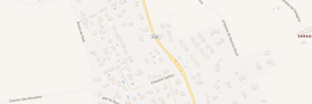 Plan du 832 Rte de Montbartier à Montech