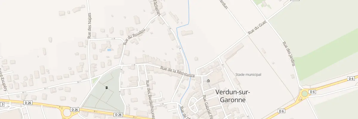 Plan du 5 Rue des Facheries à Verdun-sur-Garonne