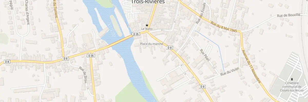 Plan du 10 Rue Jean Chauveau à Cloyes-les-Trois-Rivières