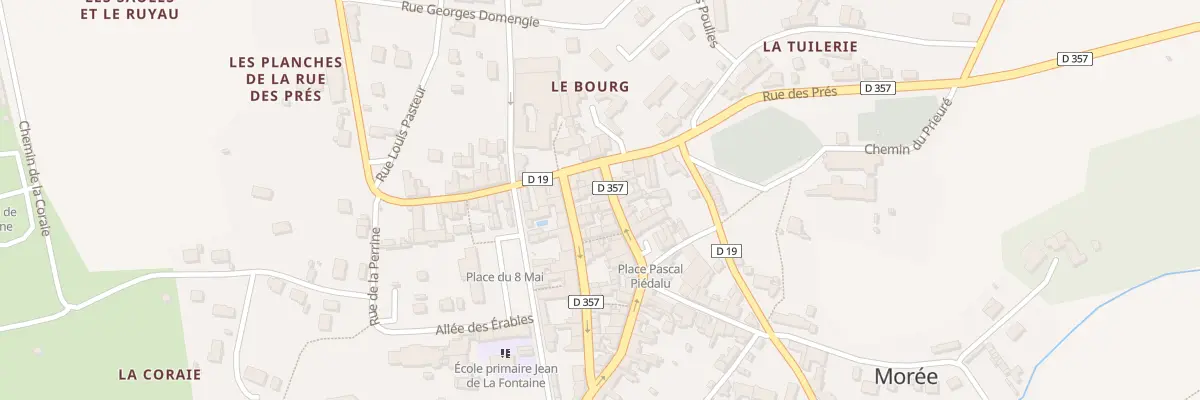 Plan du 6 Rue du Gen de Gaulle à Morée