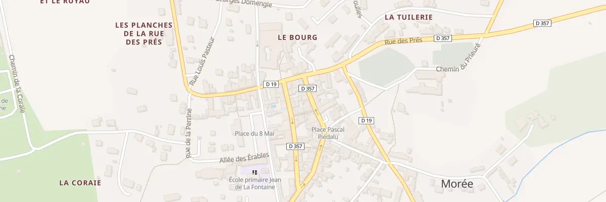 Plan du 8 Rue du Gen de Gaulle à Morée