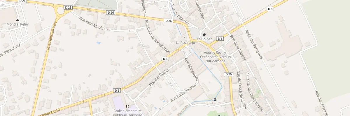 Plan du 7 Rue Joliot Curie à Verdun-sur-Garonne