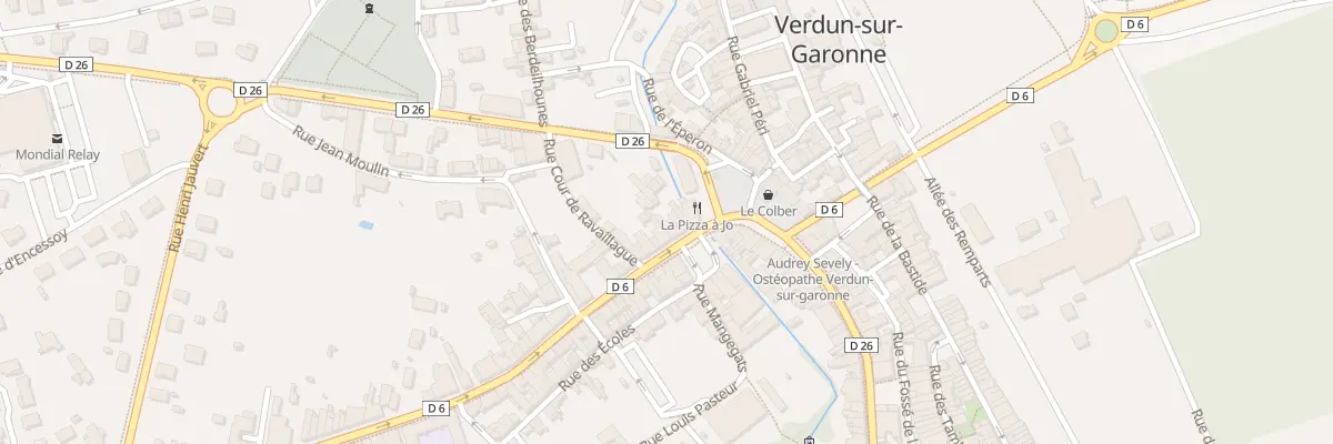 Plan du 6 Rue Joliot Curie à Verdun-sur-Garonne