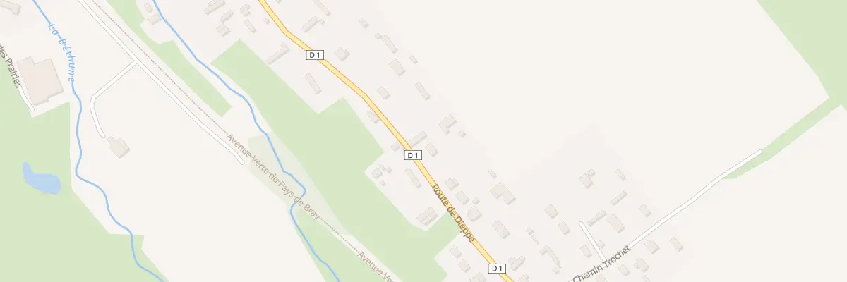 Plan du 1890 Rte de Dieppe à Meulers