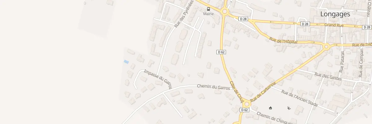 Plan du 1A Rue des Pyrenees à Longages