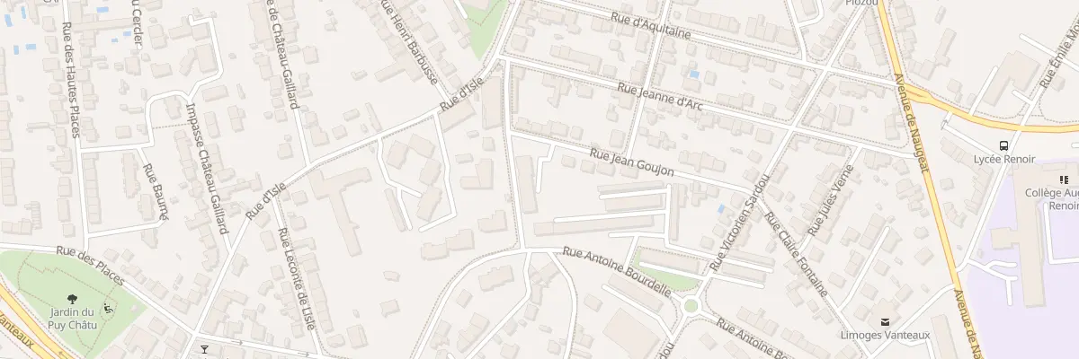 Plan du 31 Rue Jean Goujon à Limoges