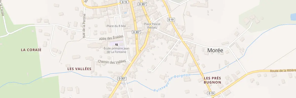 Plan du 25 Rue du Gen de Gaulle à Morée