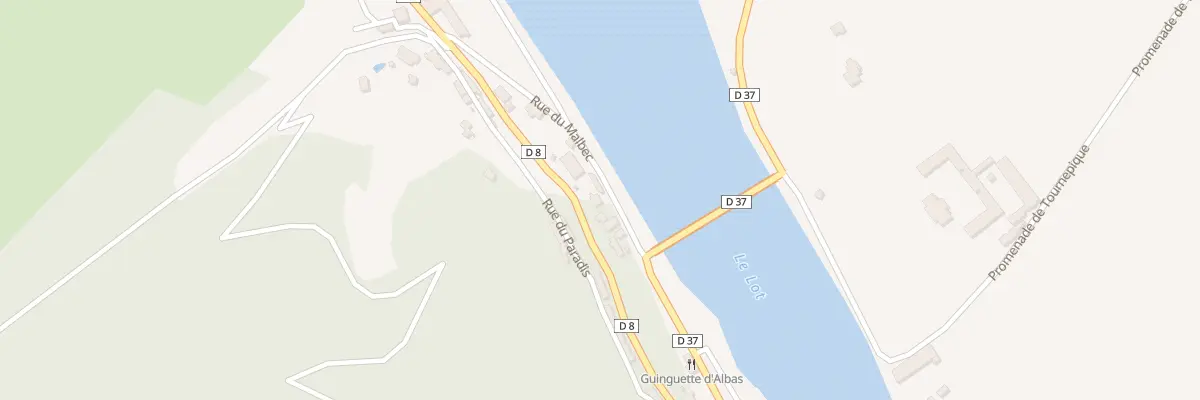 Plan du 55 Rue du Malbec à Albas