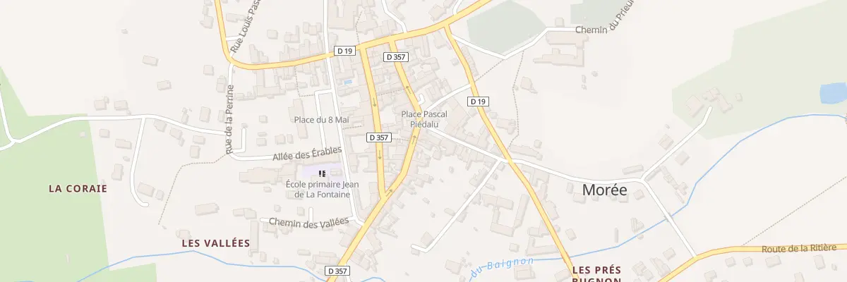 Plan du 17 Rue du Gen de Gaulle à Morée