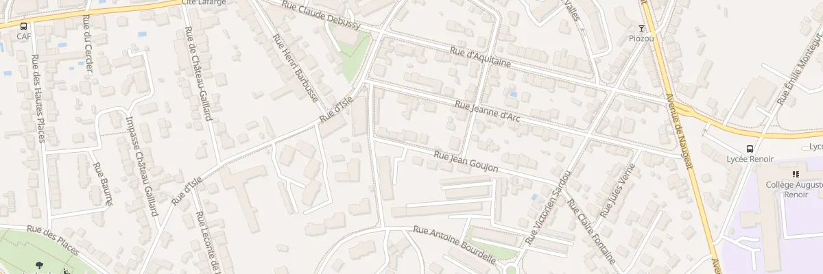 Plan du 36 Rue Jean Goujon à Limoges