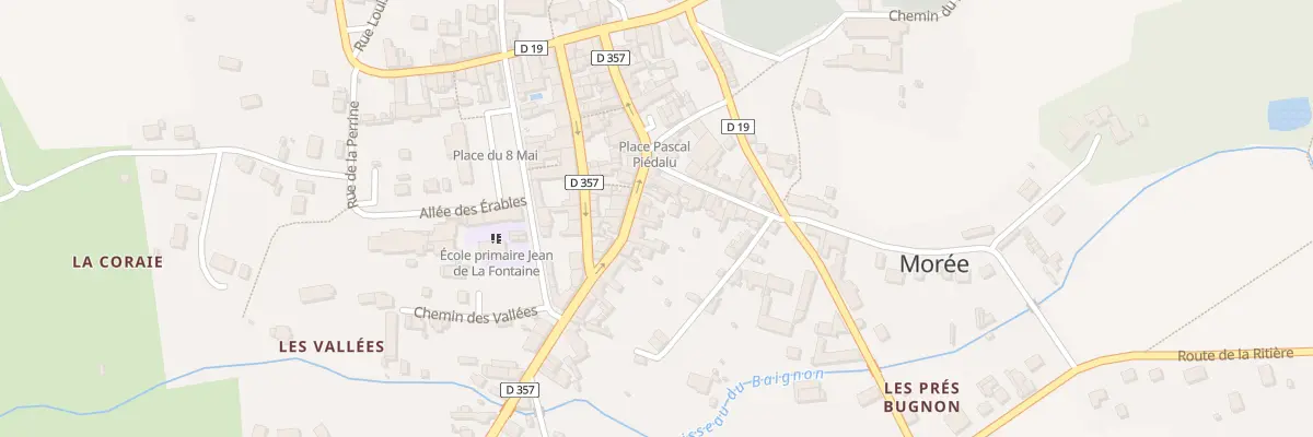 Plan du 21 Rue du Gen de Gaulle à Morée