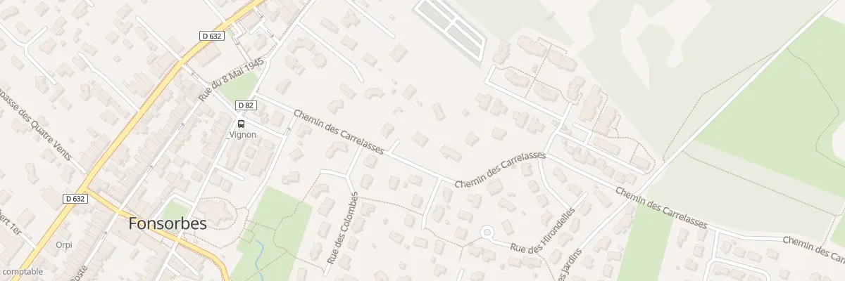 Plan du 179 Che des Carrelasses à Fonsorbes