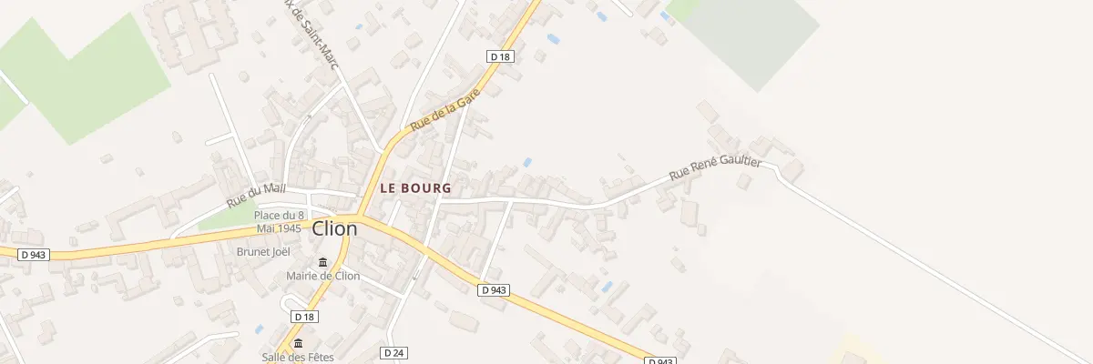 Plan du 13 Rue René Gaultier à Clion