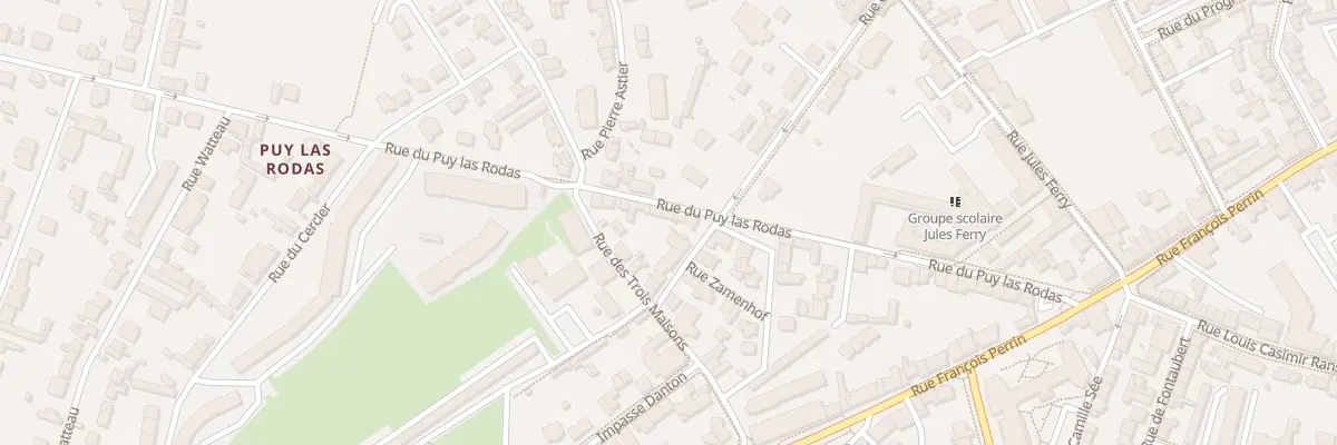 Plan du 43 Rue du Puy Las Rodas à Limoges
