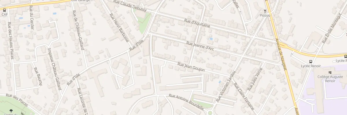 Plan du 32 Rue Jean Goujon à Limoges