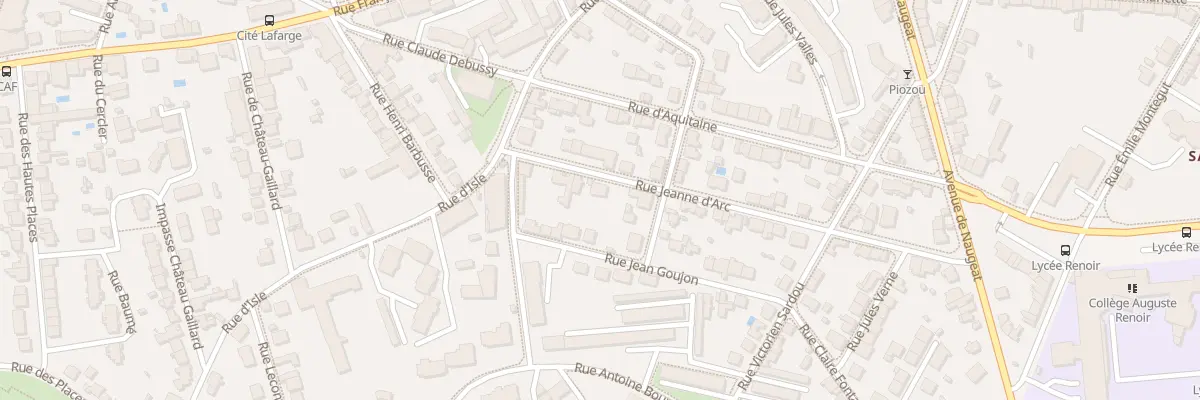 Plan du 51 Rue Jeanne d’Arc à Limoges
