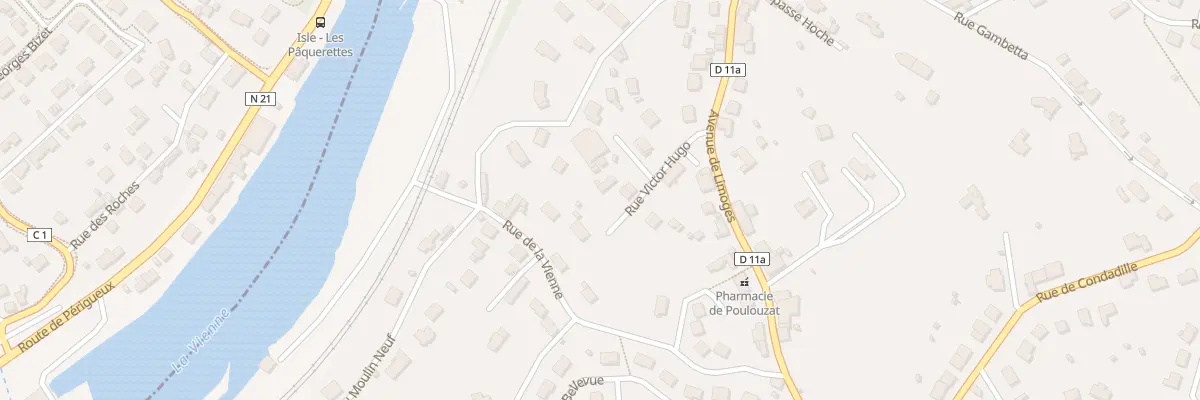 Plan du 5119 Poulouzat à Condat-sur-Vienne
