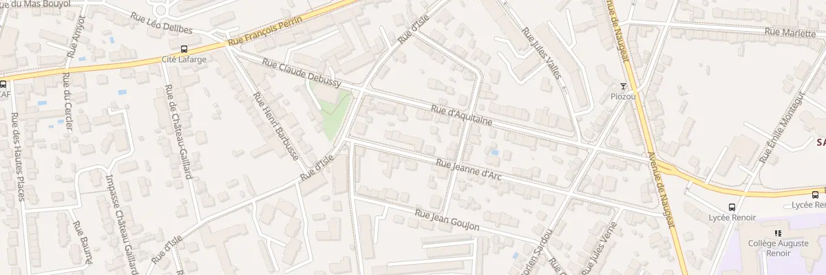 Plan du 52 Rue Jeanne d’Arc à Limoges