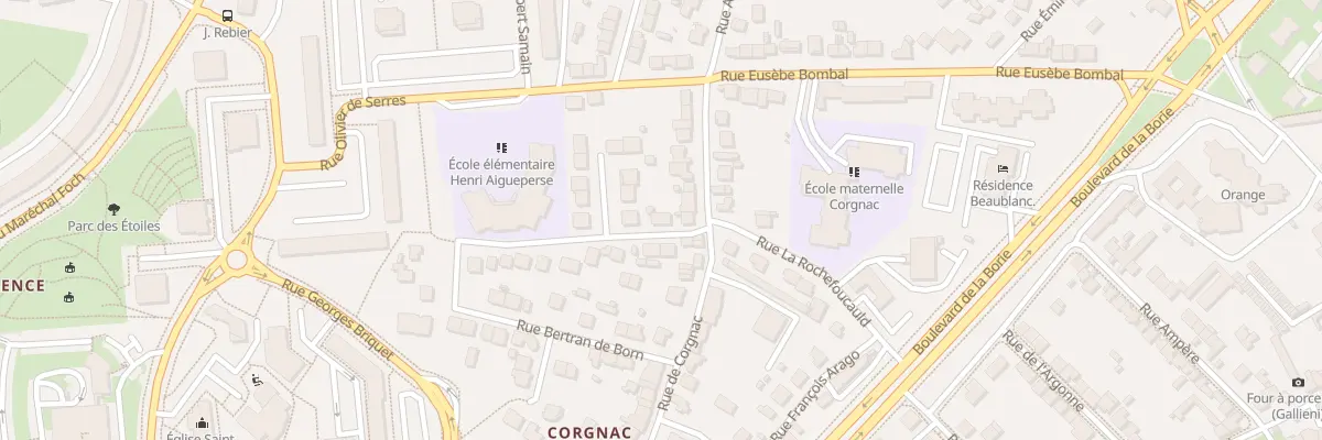 Plan du 59 Rue Bertrand de Born à Limoges