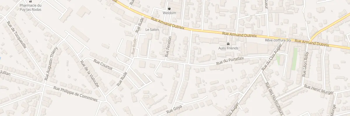 Plan du 20 Rue Fénelon à Limoges