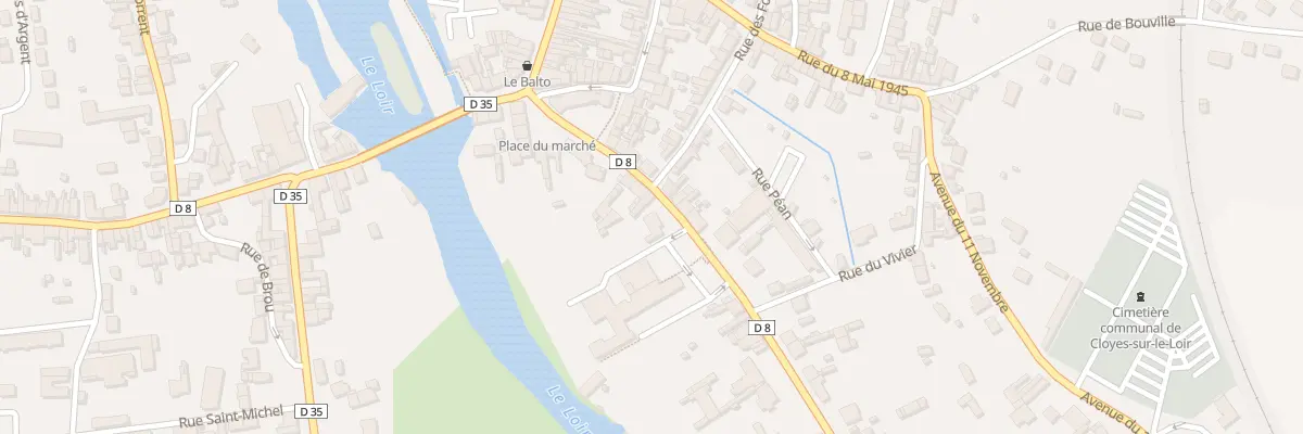 Plan du 18 Rue Jean Chauveau à Cloyes-les-Trois-Rivières