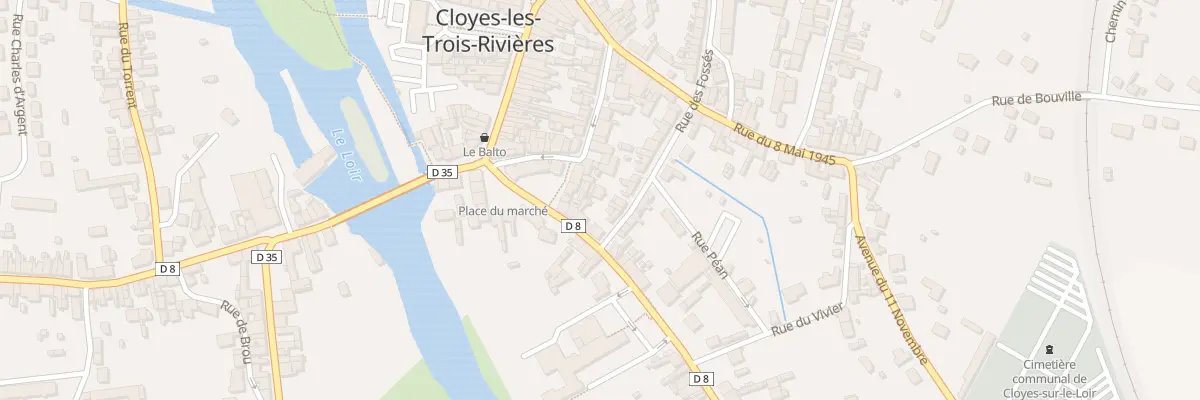 Plan du 5 Rue des Fossés à Cloyes-les-Trois-Rivières