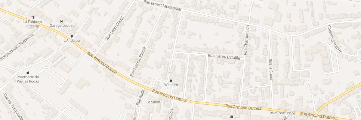 Plan du 33 Rue Henri Bataille à Limoges