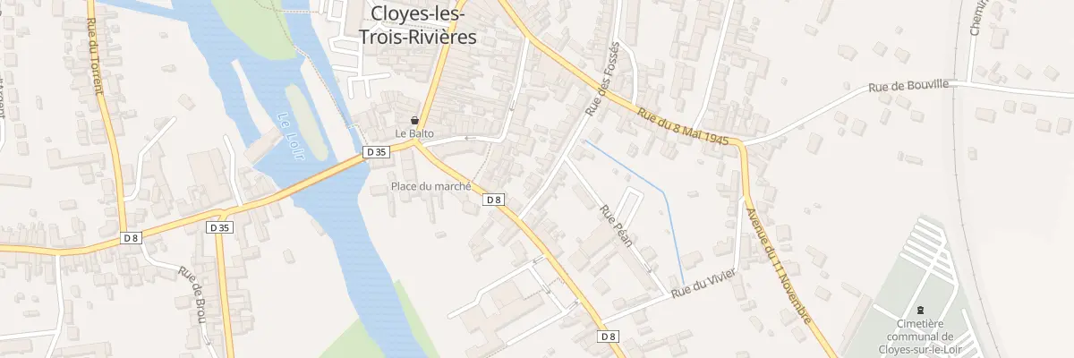 Plan du 3 Rue des Fossés à Cloyes-les-Trois-Rivières