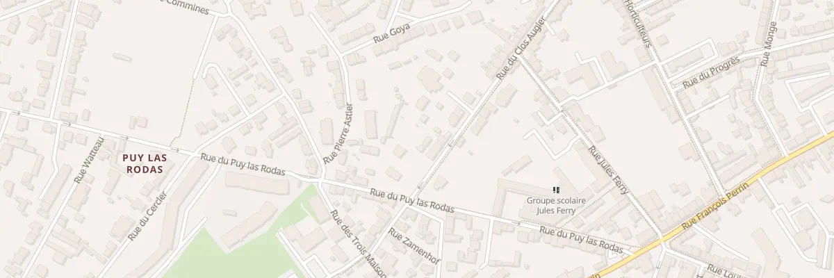 Plan du 72 Rue du Clos Augier à Limoges