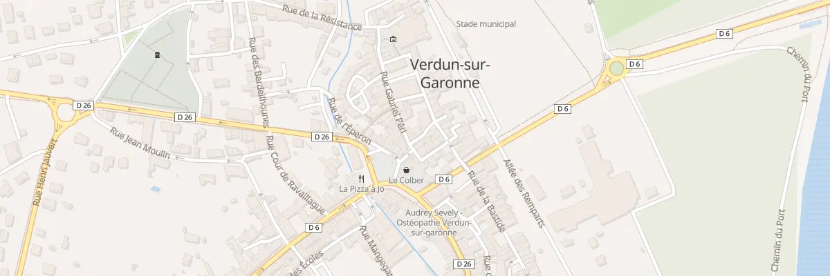 Plan du 13 Rue Gabriel Peri à Verdun-sur-Garonne
