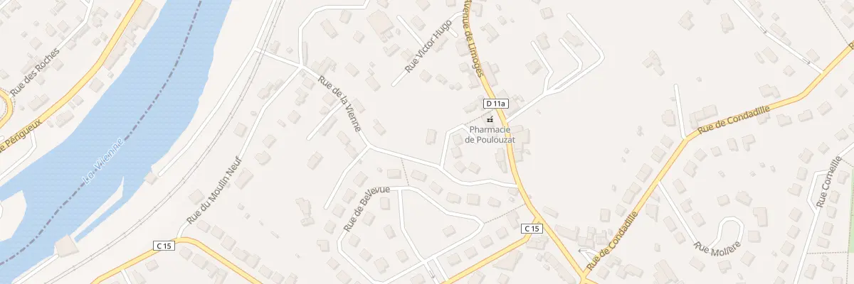 Plan du 4 Rue de la Vienne à Condat-sur-Vienne