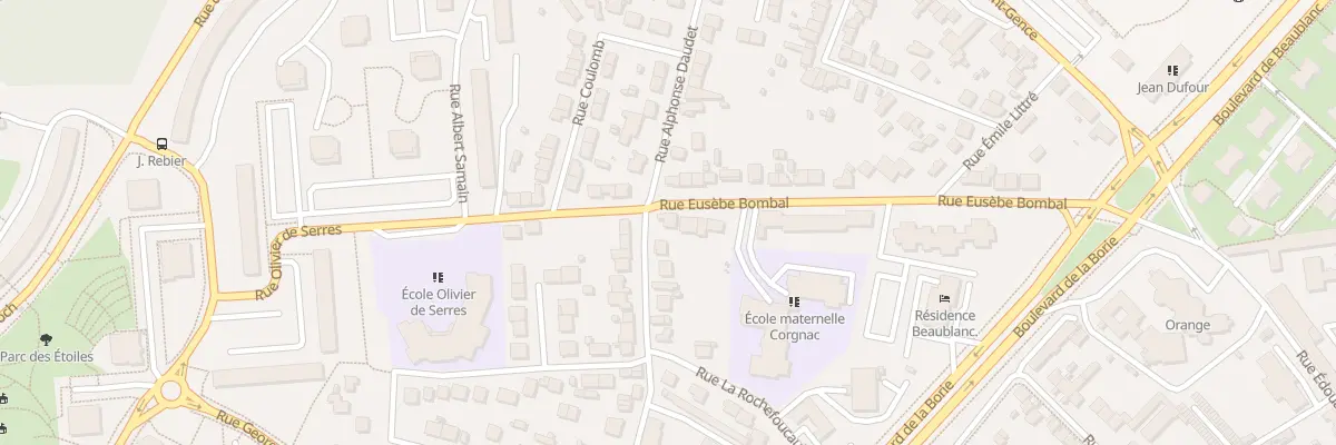 Plan du 37 Rue Eusèbe Bombal à Limoges
