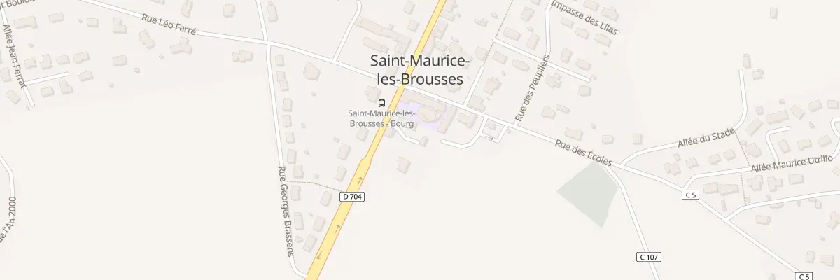 Plan du 35 Av de Limoges à Saint-Maurice-les-Brousses