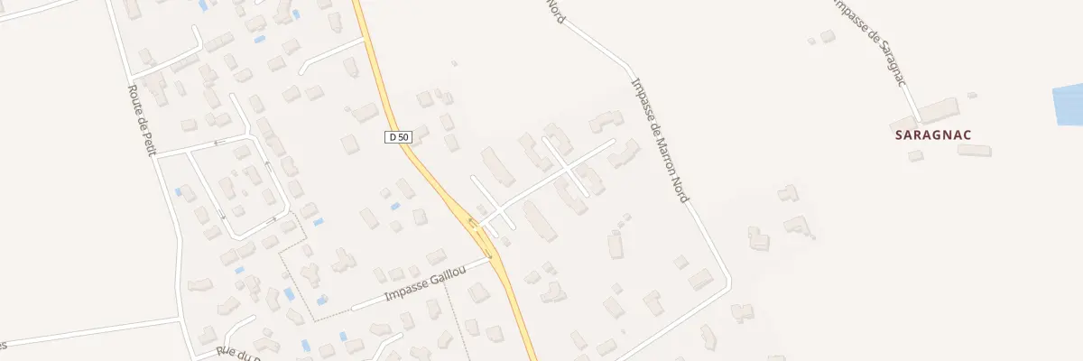 Plan du 889 Rte de Montbartier à Montech